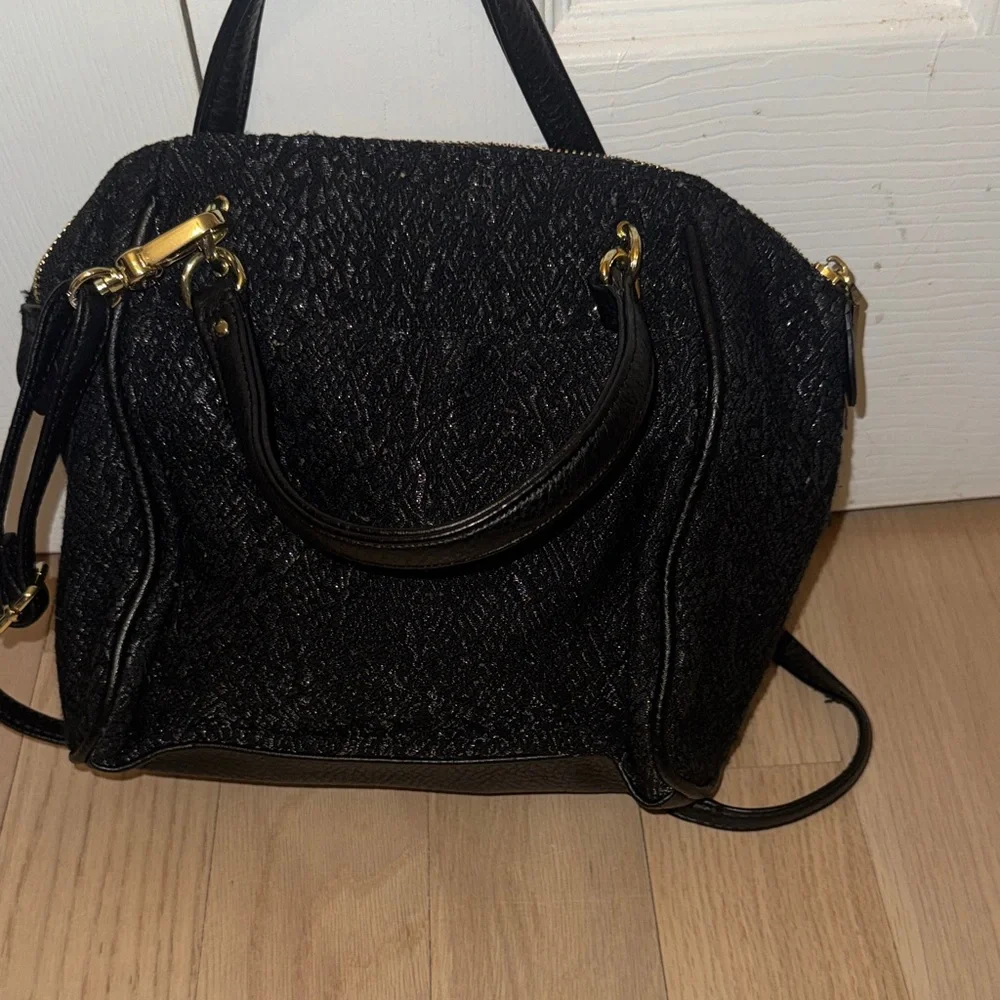 Juicy Couture Black Satchel with Gold Accents - Picture 6 of 15